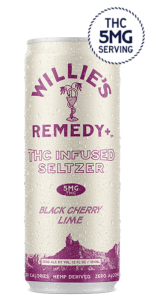 Willie's Remedy Hemp-Infused Black Cherry Lime Seltzer 5mg